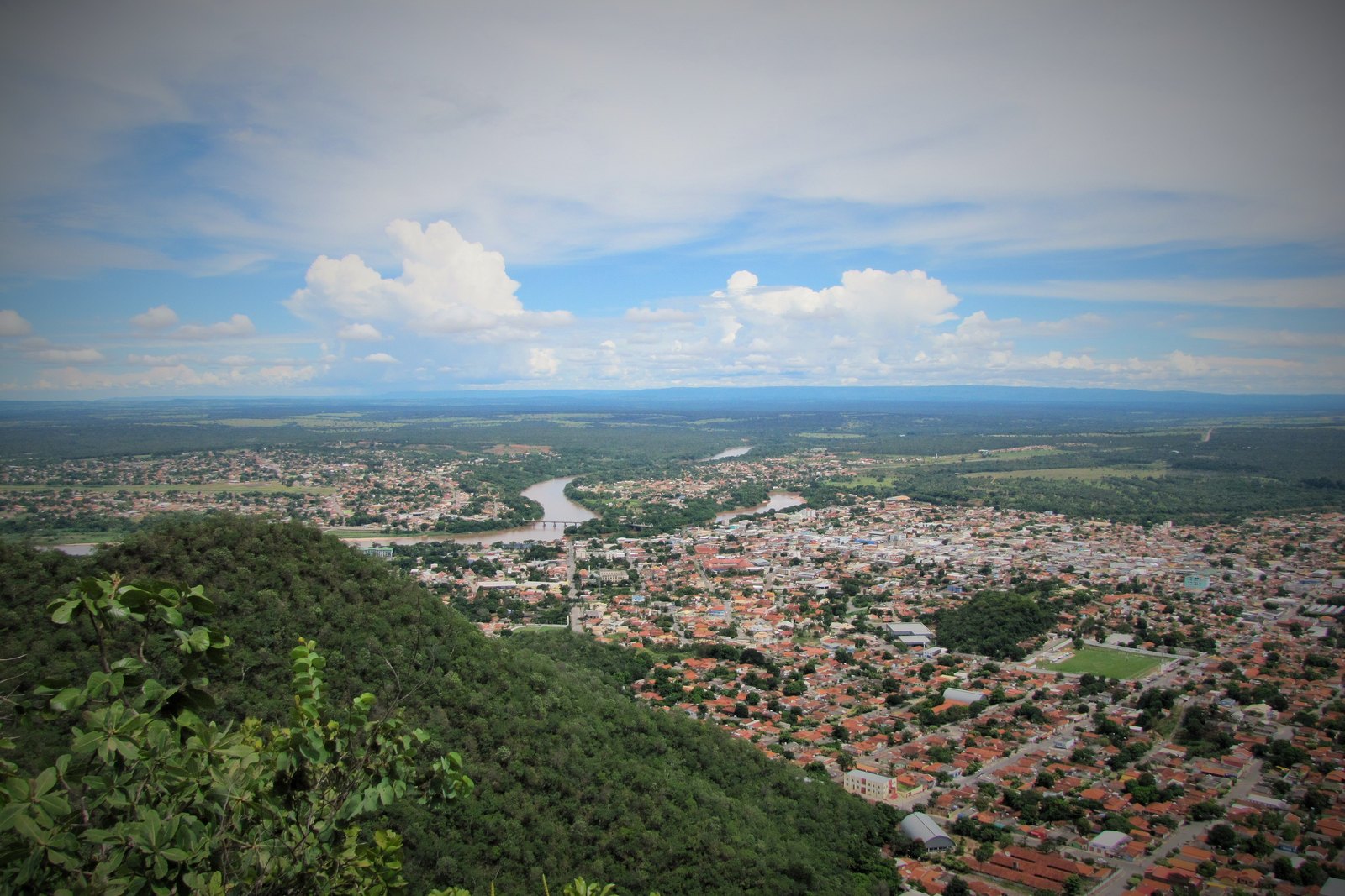 Vista de Barra do Garças — Parque Estadual da Serra Azul