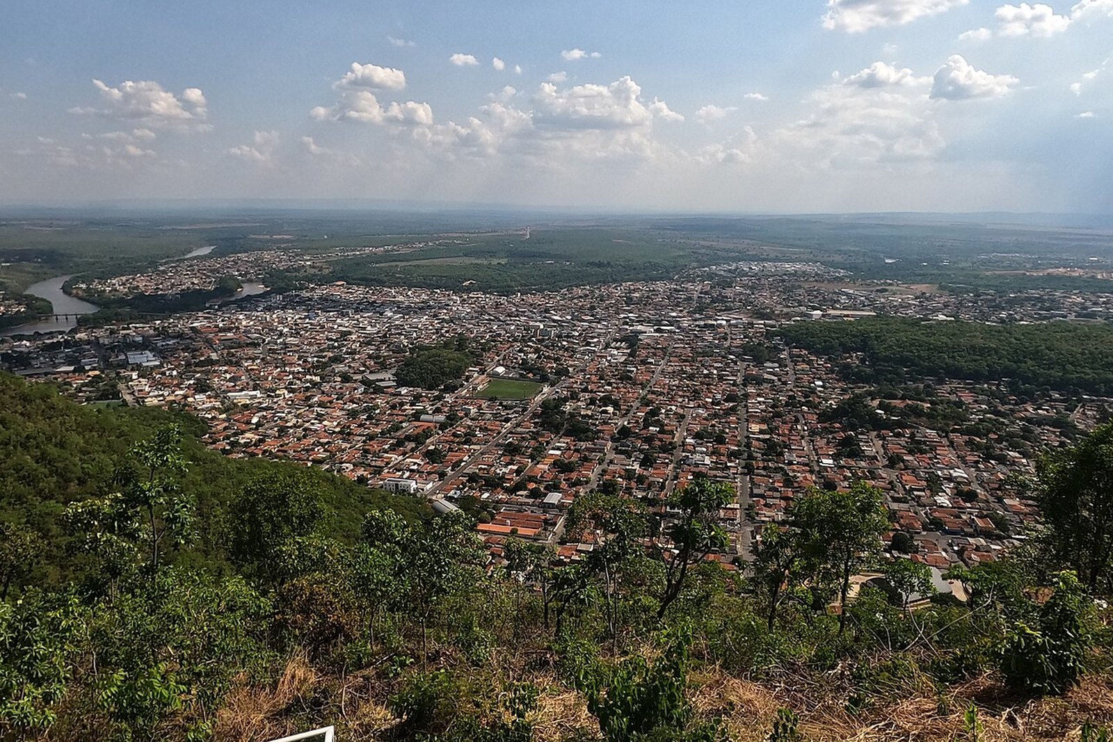Vista do mirante do Cristo — Parque Estadual da Serra Azul